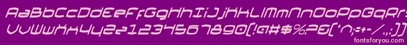 Thunder2v2ci Font – Pink Fonts on Purple Background