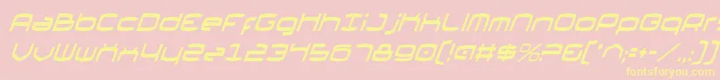Thunder2v2ci Font – Yellow Fonts on Pink Background