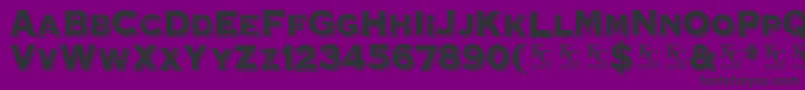 HoovervilleDemo Font – Black Fonts on Purple Background