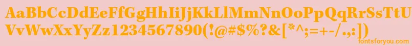 KeplerstdBlackcapt Font – Orange Fonts on Pink Background