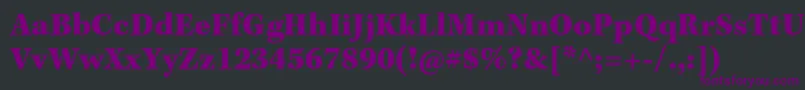 KeplerstdBlackcapt Font – Purple Fonts on Black Background