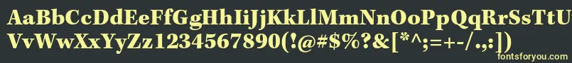 KeplerstdBlackcapt Font – Yellow Fonts on Black Background