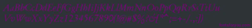 AlexanderRegular Font – Purple Fonts on Black Background