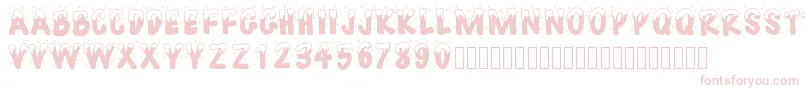 Pwhappychristmas Font – Pink Fonts on White Background