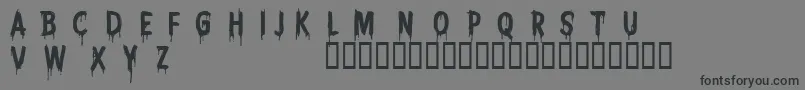 CfnightmarepersonalRegular Font – Black Fonts on Gray Background