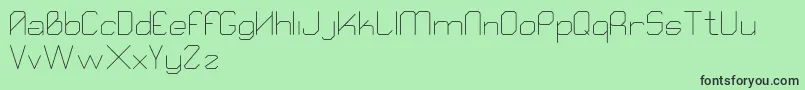 Qube Font – Black Fonts on Green Background