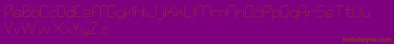 Qube Font – Brown Fonts on Purple Background