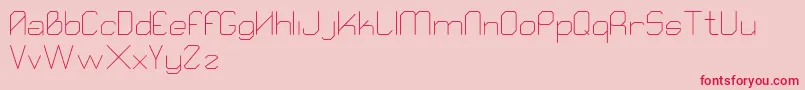 Qube Font – Red Fonts on Pink Background