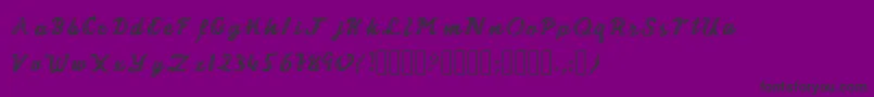 MalonzoFont Font – Black Fonts on Purple Background