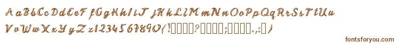 MalonzoFont Font – Brown Fonts on White Background