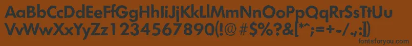 LimerickantiqueBold Font – Black Fonts on Brown Background