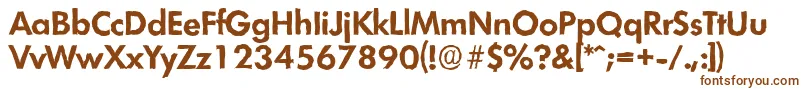 LimerickantiqueBold-fontti – ruskeat fontit valkoisella taustalla