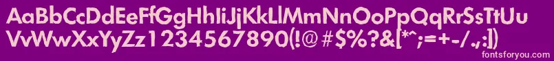 LimerickantiqueBold Font – Pink Fonts on Purple Background