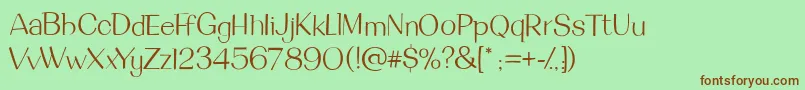 DeanmartinRegular Font – Brown Fonts on Green Background