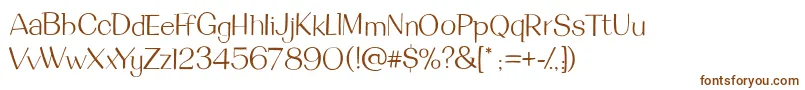 DeanmartinRegular-fontti – ruskeat fontit valkoisella taustalla