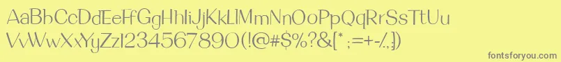 DeanmartinRegular Font – Gray Fonts on Yellow Background