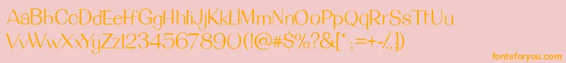 DeanmartinRegular Font – Orange Fonts on Pink Background