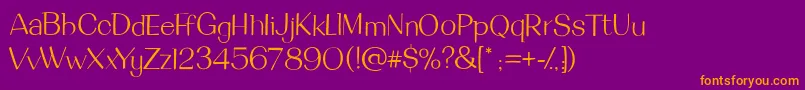 DeanmartinRegular Font – Orange Fonts on Purple Background