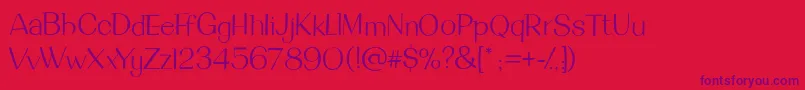 DeanmartinRegular Font – Purple Fonts on Red Background