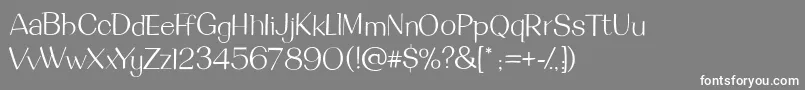 DeanmartinRegular Font – White Fonts on Gray Background