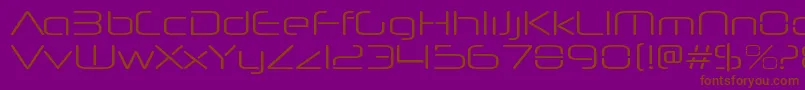 NeuropolnovaltRegular Font – Brown Fonts on Purple Background