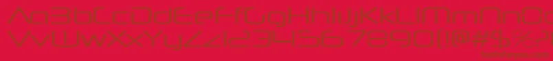 NeuropolnovaltRegular Font – Brown Fonts on Red Background