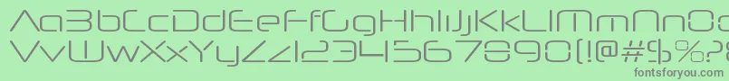 NeuropolnovaltRegular Font – Gray Fonts on Green Background