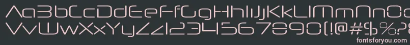 NeuropolnovaltRegular Font – Pink Fonts on Black Background