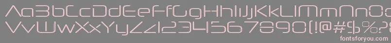 NeuropolnovaltRegular Font – Pink Fonts on Gray Background