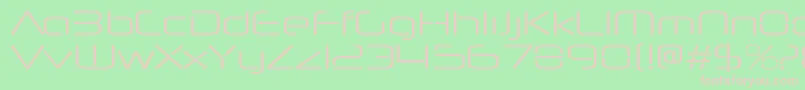 NeuropolnovaltRegular Font – Pink Fonts on Green Background