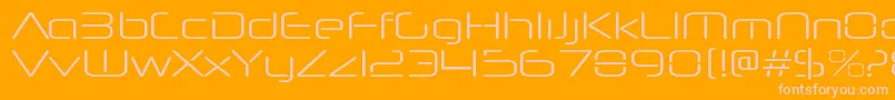 NeuropolnovaltRegular Font – Pink Fonts on Orange Background