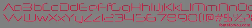 NeuropolnovaltRegular Font – Red Fonts on Gray Background
