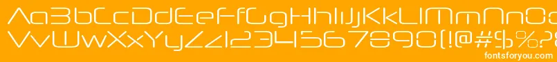 NeuropolnovaltRegular Font – White Fonts on Orange Background