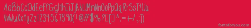 Шрифт Deedeestretch – серые шрифты на красном фоне