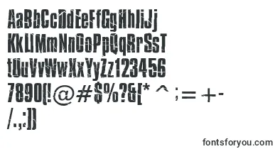 Bison font – distorted Fonts