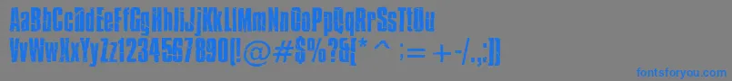 Weitere Informationen zur Bison-Schriftart Bison-Schriftart – Blaue Schriften auf grauem Hintergrund