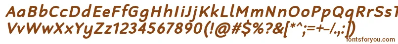 RobagaRoundedBoldItalic Font – Brown Fonts