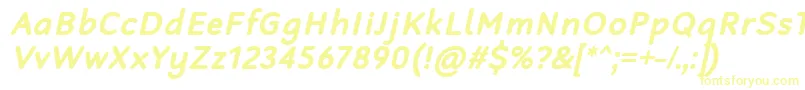 RobagaRoundedBoldItalic Font – Yellow Fonts