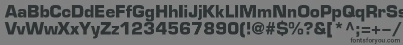 EuroB Font – Black Fonts on Gray Background