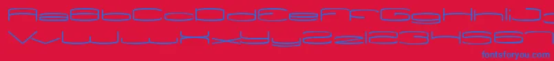 ViceVersa Font – Blue Fonts on Red Background
