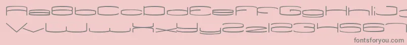 ViceVersa-Schriftart – Graue Schriften auf rosa Hintergrund