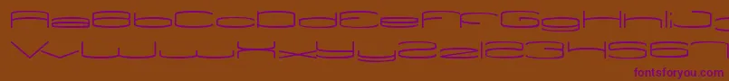 ViceVersa Font – Purple Fonts on Brown Background