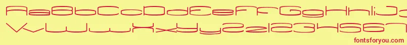 ViceVersa Font – Red Fonts on Yellow Background