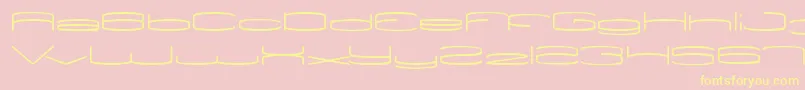 ViceVersa Font – Yellow Fonts on Pink Background