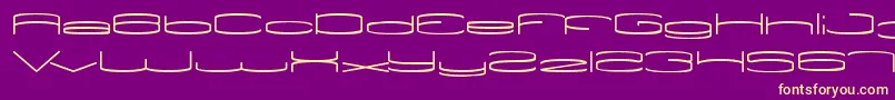 ViceVersa Font – Yellow Fonts on Purple Background