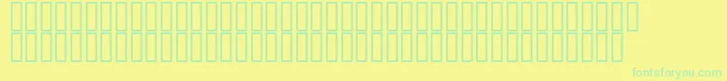Sadvi25p Font – Green Fonts on Yellow Background