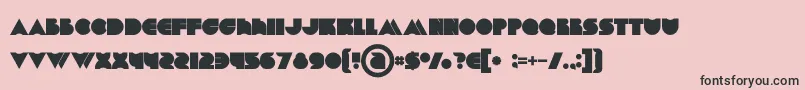 Chromebold Font – Black Fonts on Pink Background