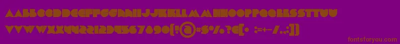 Chromebold Font – Brown Fonts on Purple Background