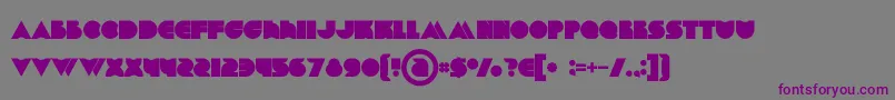 Chromebold Font – Purple Fonts on Gray Background