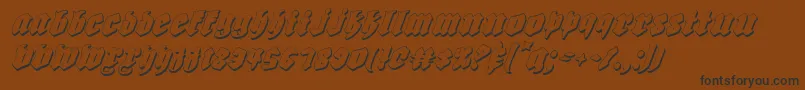 Biergartensi Font – Black Fonts on Brown Background